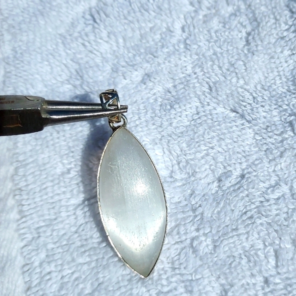 Large Selenite pendant